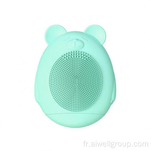 Instrument de nettoyage facial électrique en silicone